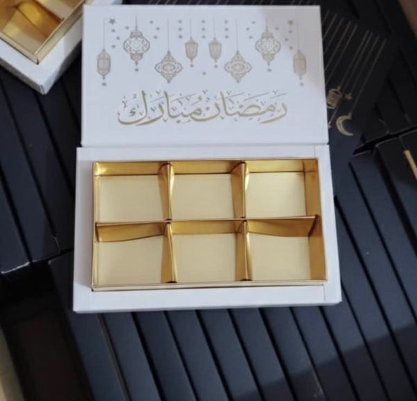 Ramadan Kareem Premium Date Box (6 cavity)